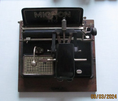 Schreibmaschine mignon aeg - schreibmaschine,